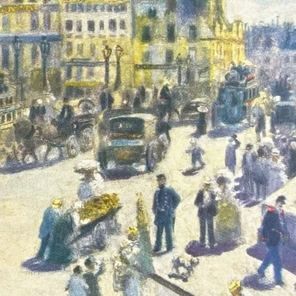 PONT NEUF 1872 Artist Pierre-Auguste Renoir Fine Art Print 50’s Vintage Original